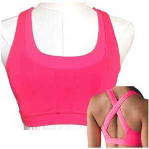 Lululemon Run Stuff Your Bra III Pink Cross Back Medium Support 4